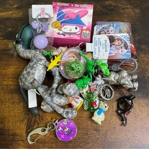 Assorted Toy and Keychain Lot Bundle